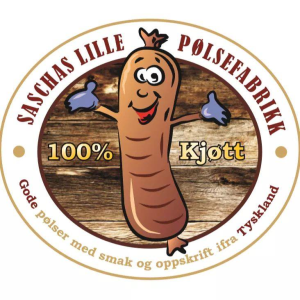 Logo til Saschas lille pølsefabrikk