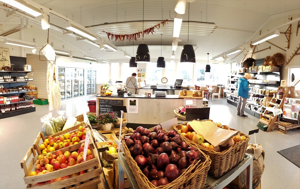 Butikklokalet vårt
Inside our farm shop