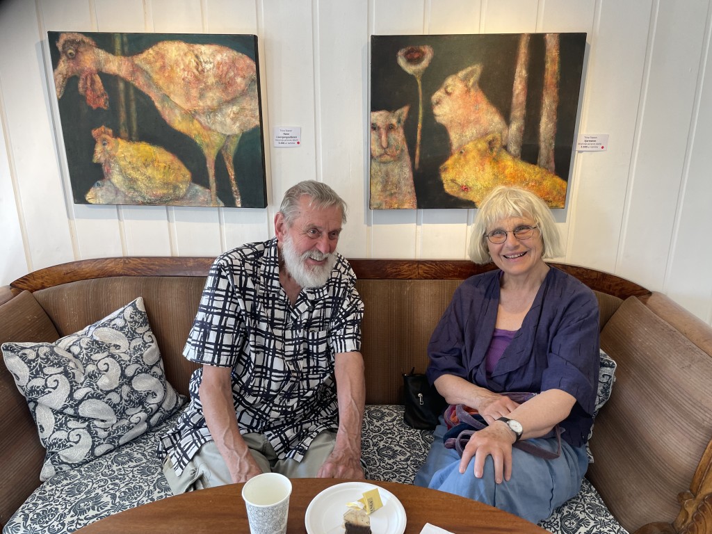 Billedkunstnerne Kjell Hellström og Triner Støren på Galleri Nyhuus