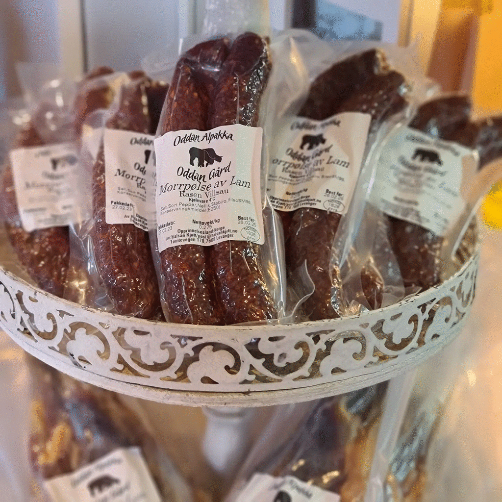 Short-distance products from the farm are sold in the farm shop