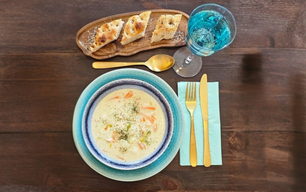 Vi er stolte av terningkast 6 fra da vi deltok på Trøndersk Matfestival med vår fiskesuppe.