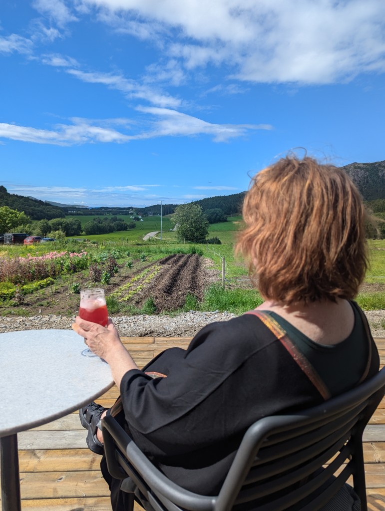 En liten kvil på terassen