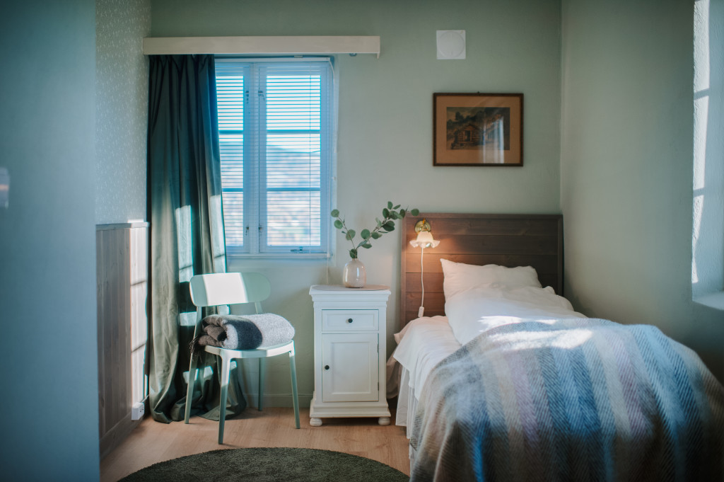 Ett av enkeltrommene i "Stallen"