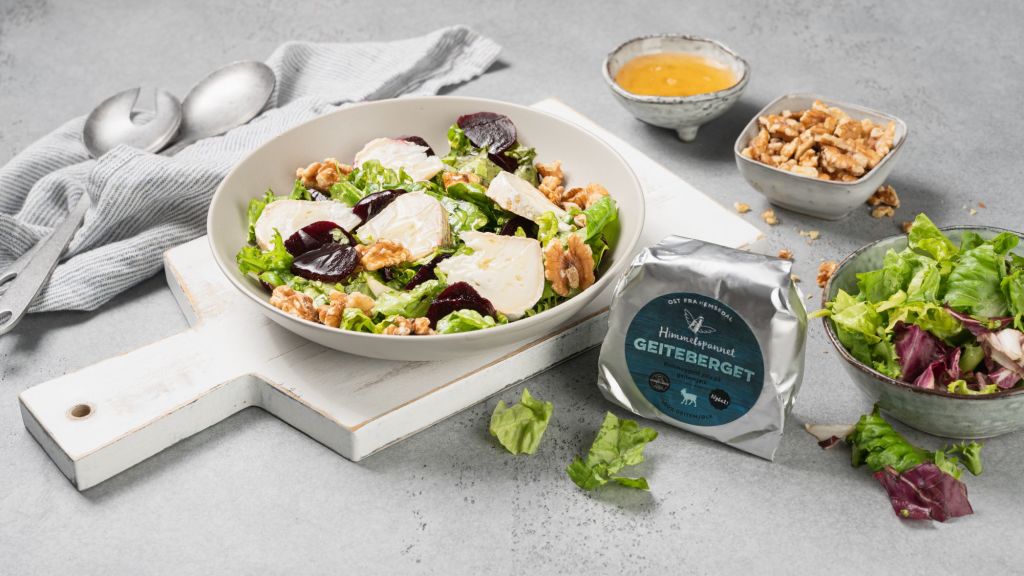 Geiteberget er en kvitmuggost ysta på geitemjølk, mild smak med kremet konsistens, den egner seg utmerket i salat, pai eller på brød med honning.