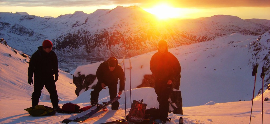 Touring ski trip, the last sun