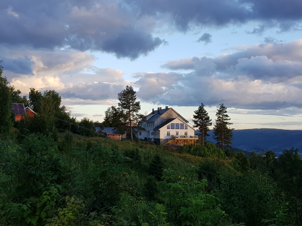 Pensjonatet sett fra nord.