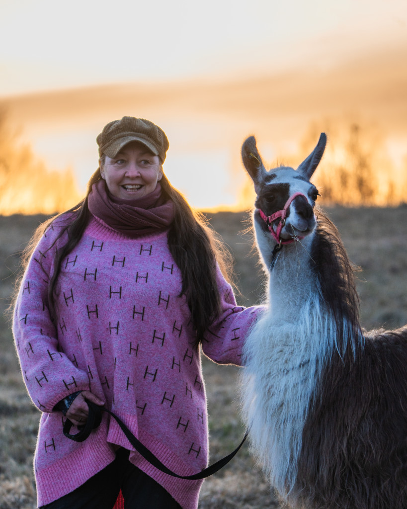 Bli med på tur med lamaen Magda