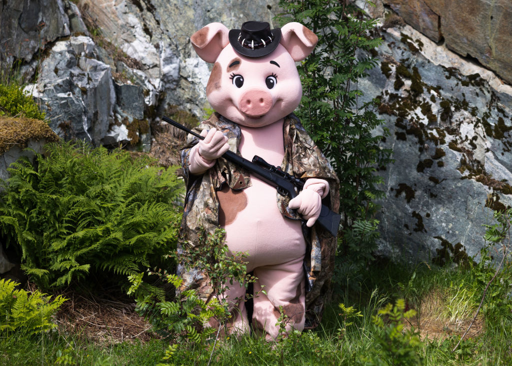 Vår Tungris Rosa, er med på det meste på Tenneltunet.