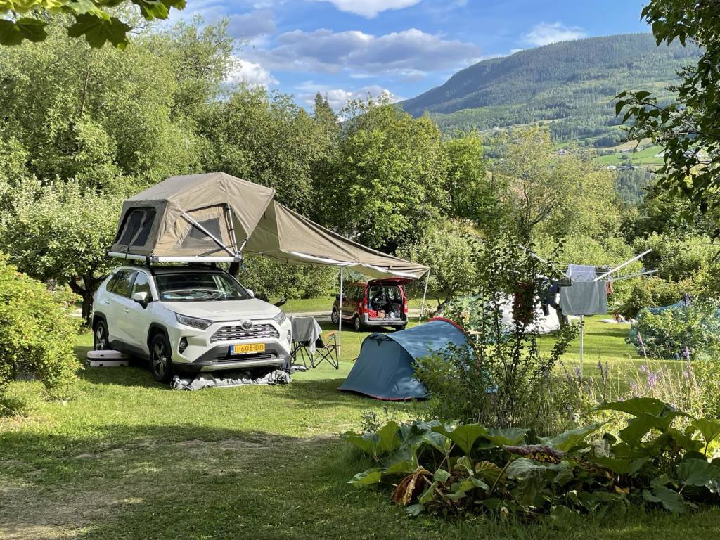 camping med taktelt