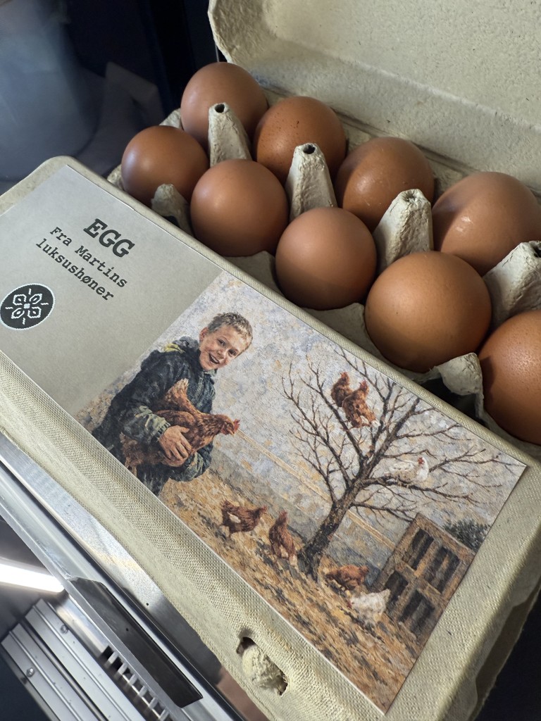 Egg fra eldstegutten sine høner