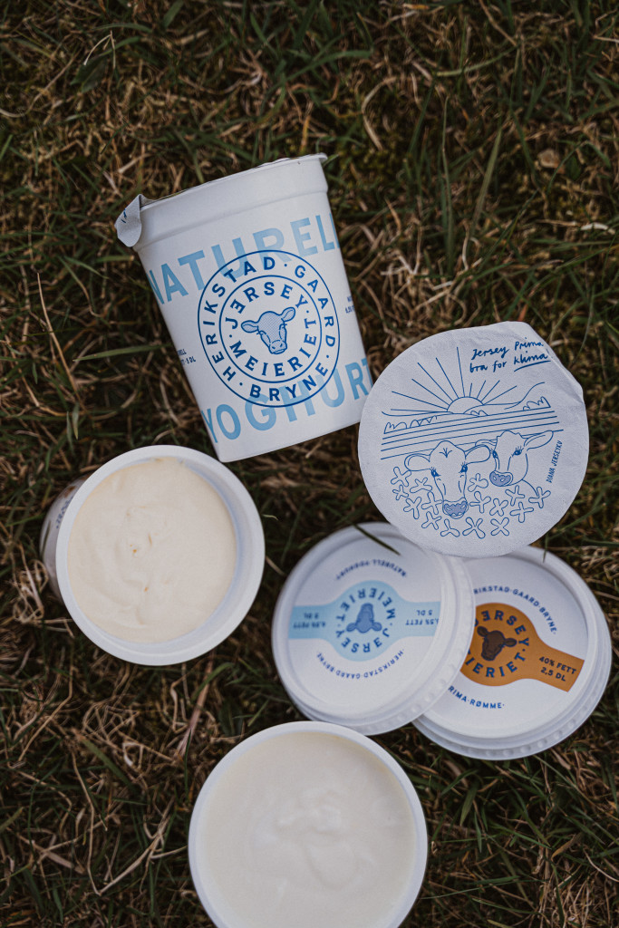 Naturell Yoghurt og Prima Rømme