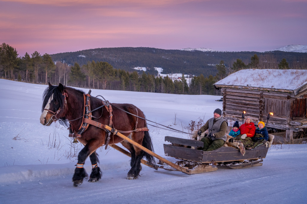 Kanefart på Lykkja fjellgard