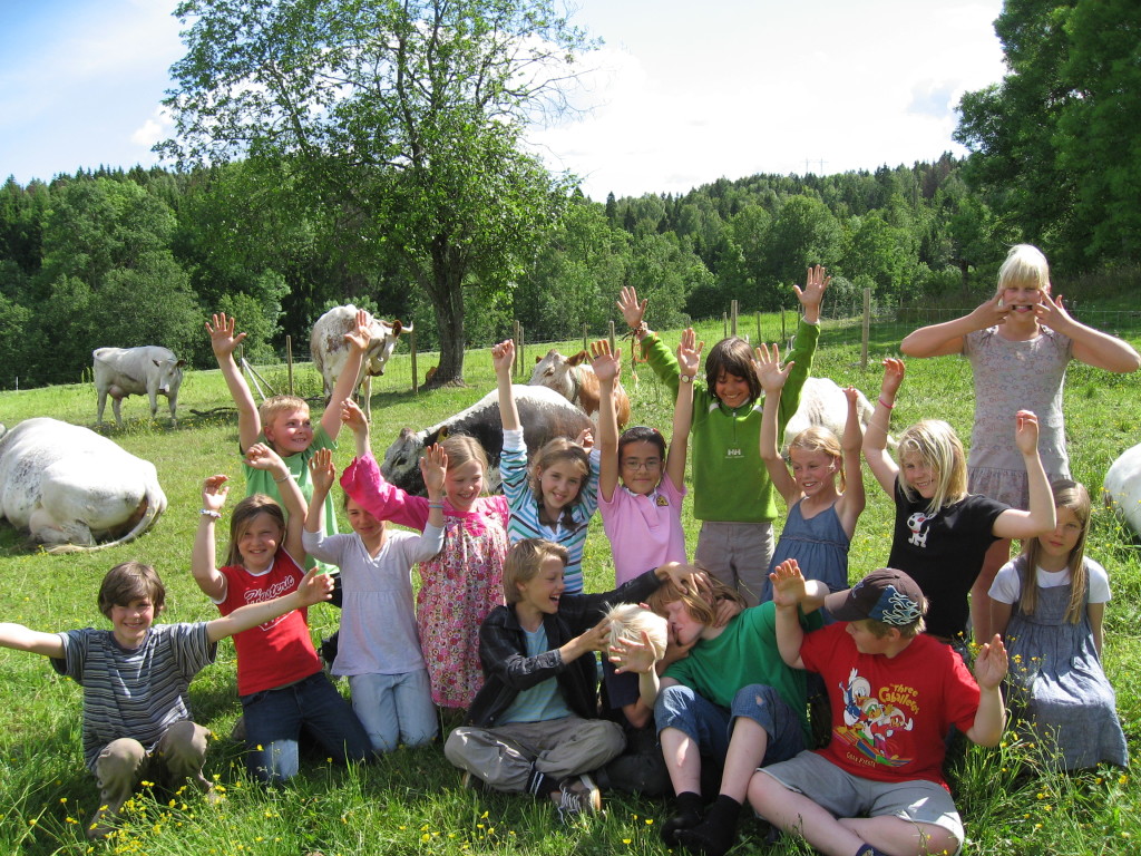 Glade barn og dyr :-)