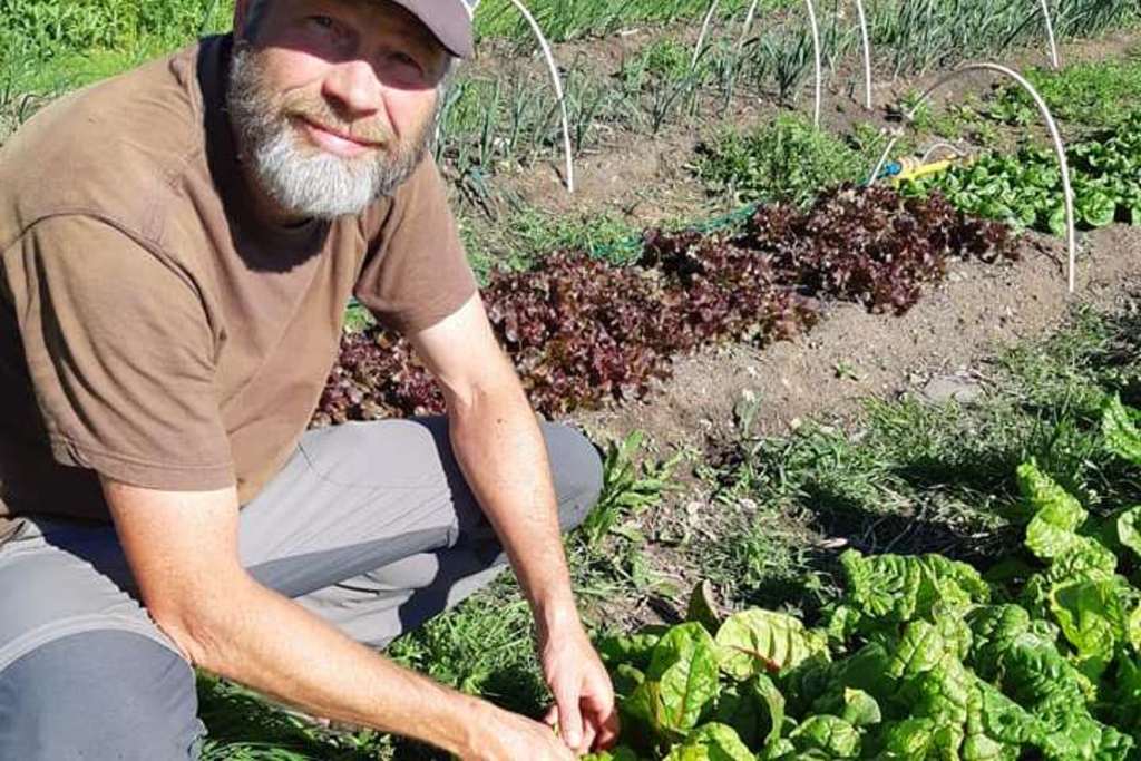 Jan i grønnsakshagen