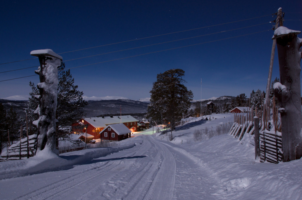 Ruten Fjellstue vinternatt