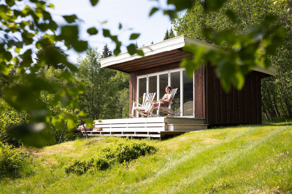 Gapahuken sommerstid.