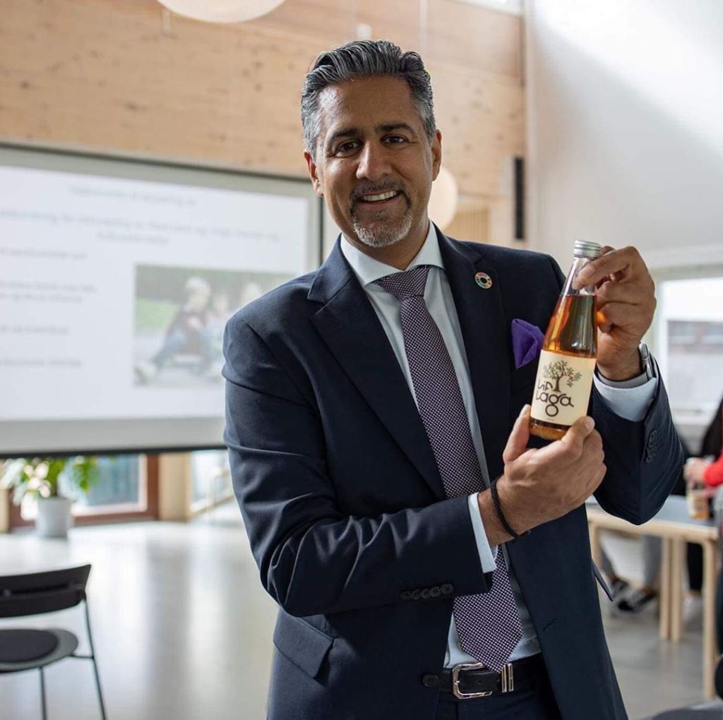 Abid Raja med Líf laga eplemost