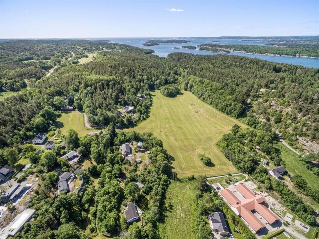 Området som skal beplantes med 12-15000 vinstokker, Tjøme Vingård