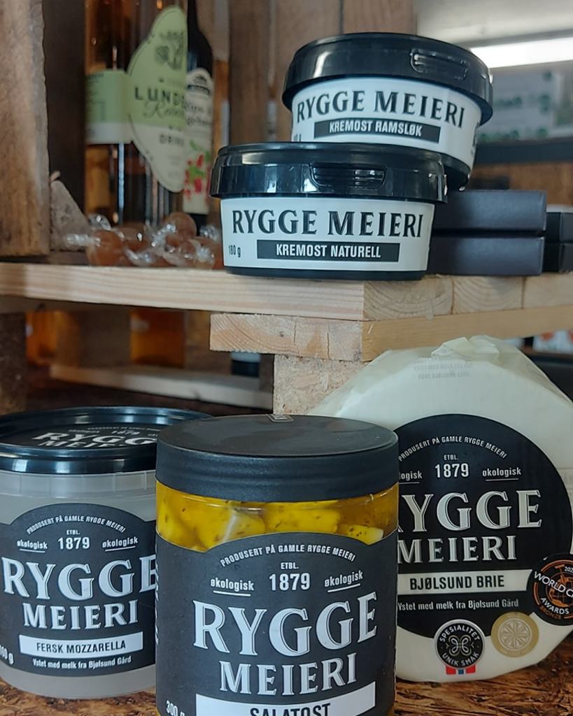 Produkter fra Rygge Meieri