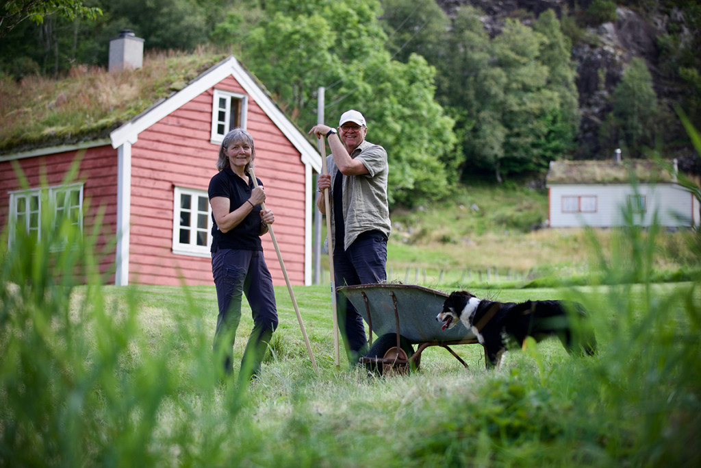 Vertskapet Janneke og Martijn og hunden Fossa
