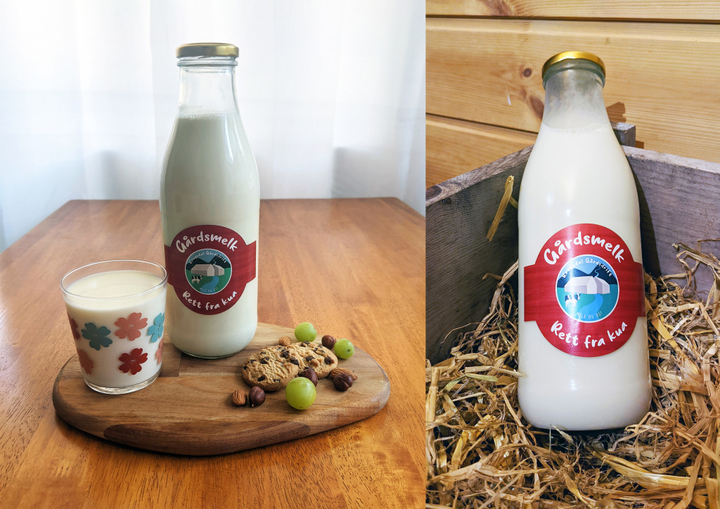 Gårdsmelk rett fra kua.