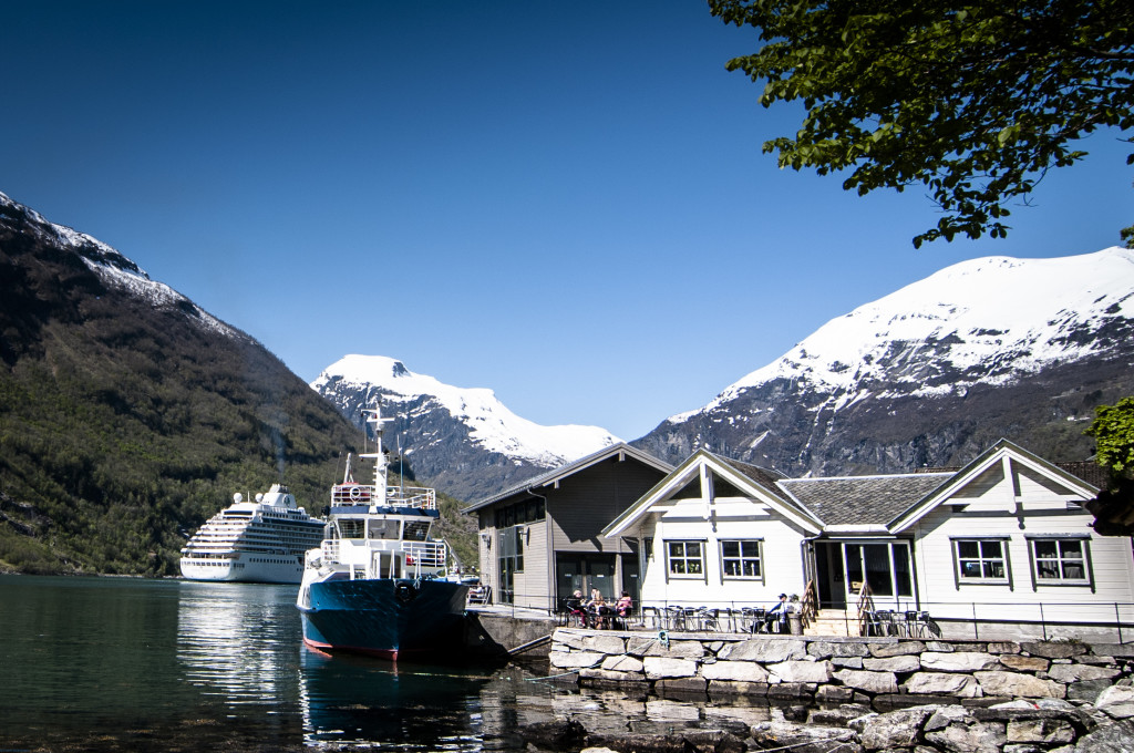 Brasserie Posten fra fjøra