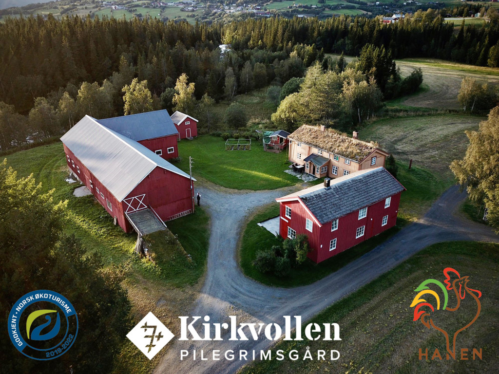 Kirkvollen sett fra lufta