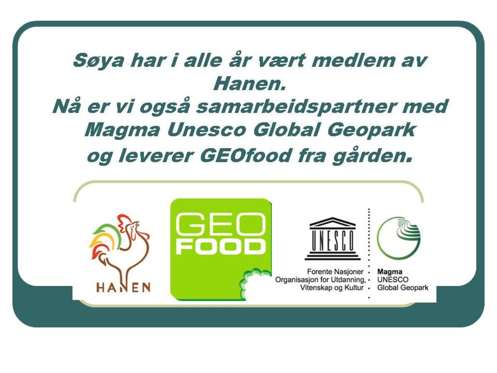 Søya Gardsutsalg er medlem av Geofood.