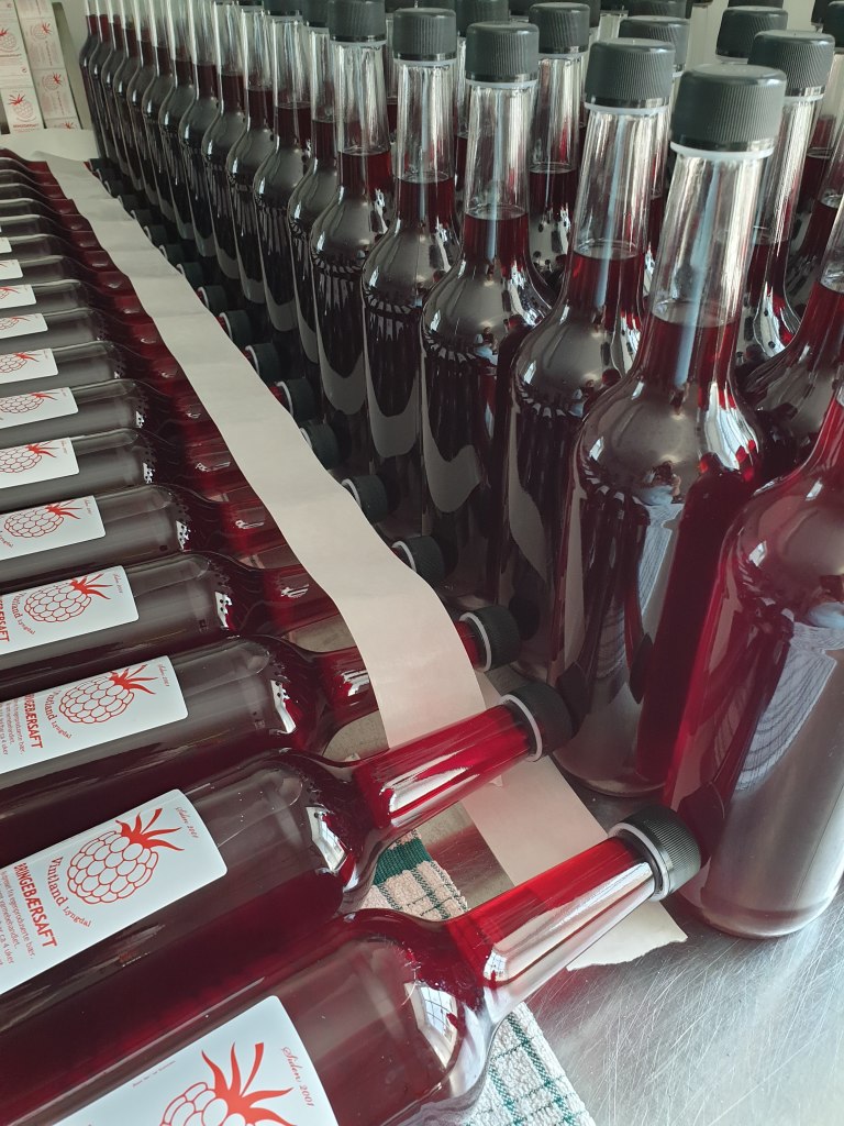 Saft flasker klar for nye kunder