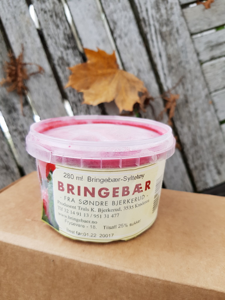 Rørt bringebær - kun bær og litt sukker :-)