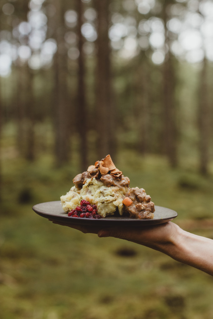 Hafsrød skogskasse - elggryte med elgkjøtt fra egen eiendom