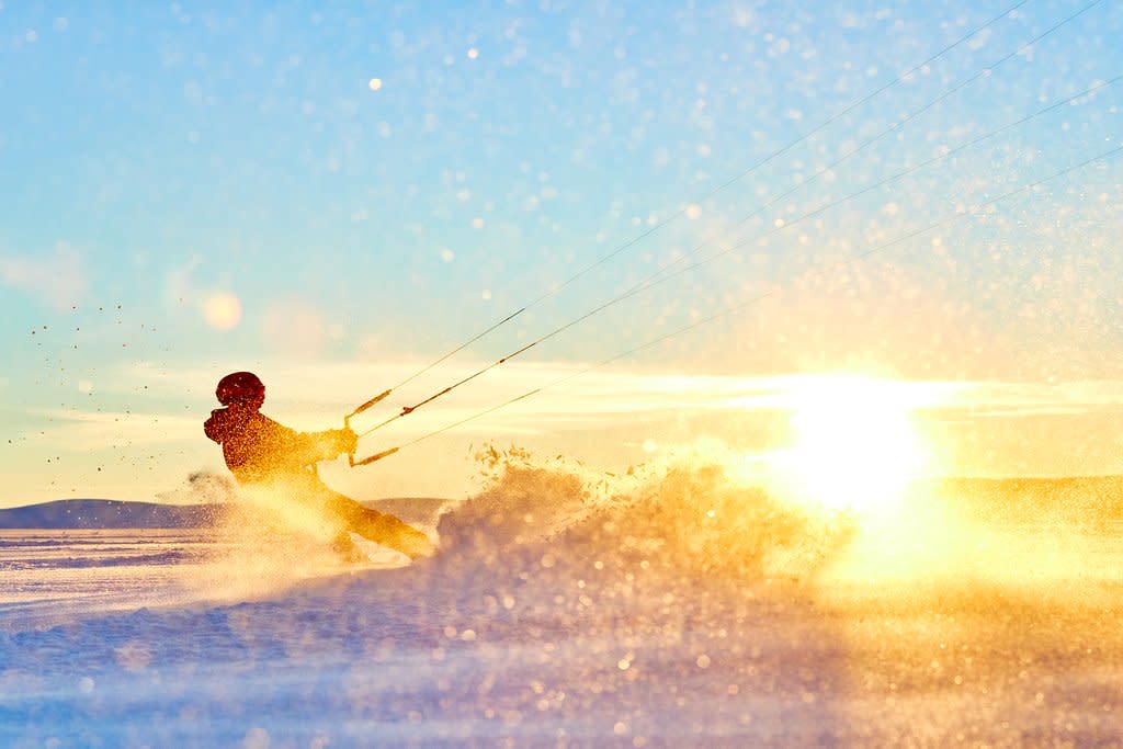 Verdens beste forhold for snøkiting!