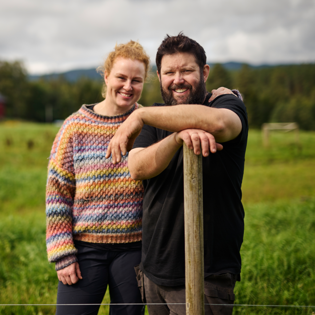 Even Tandberg & Ida Alvsaker - eiere og drivere av Eiker gårdsysteri.