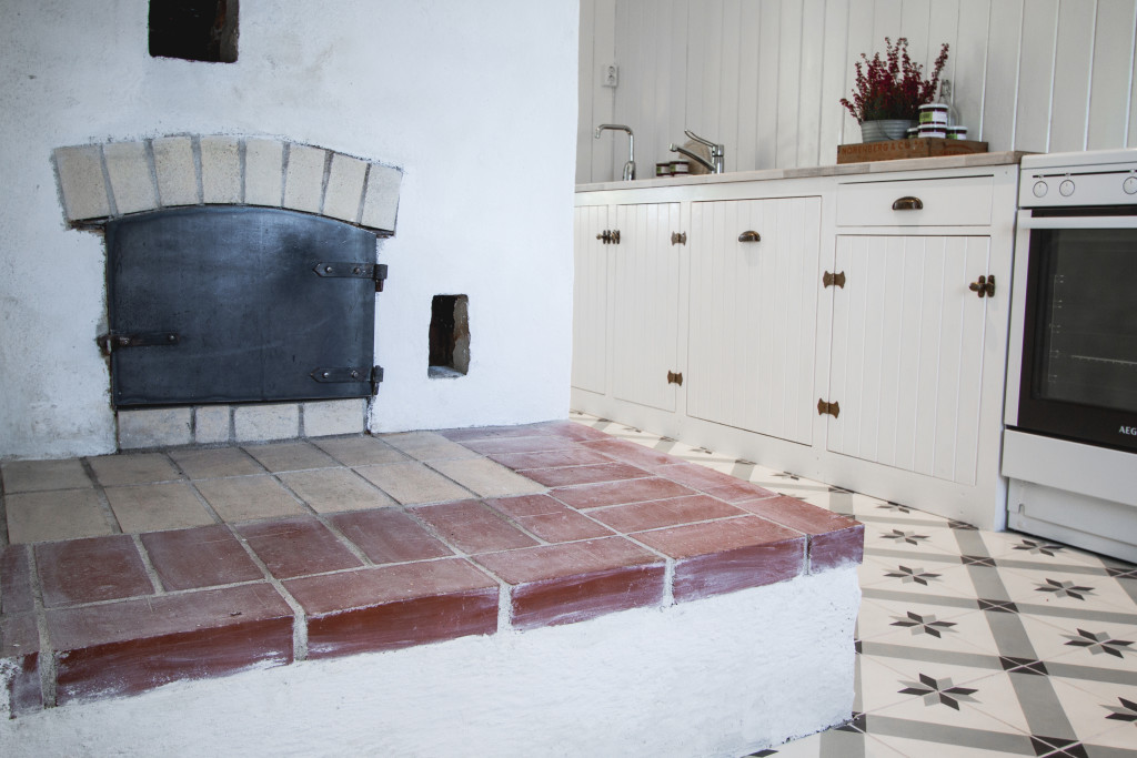 Detalj fra gårdsutsalget i Veslestua