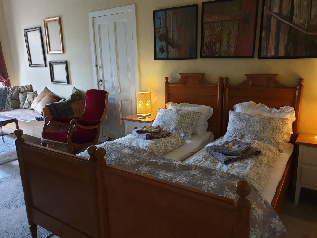 En av våre dobbeltrom for overnatting.