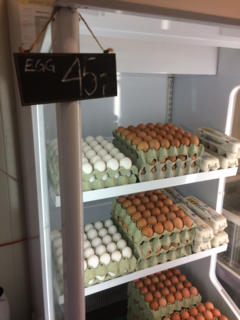 Egg som alltid  står i kjøleskap.