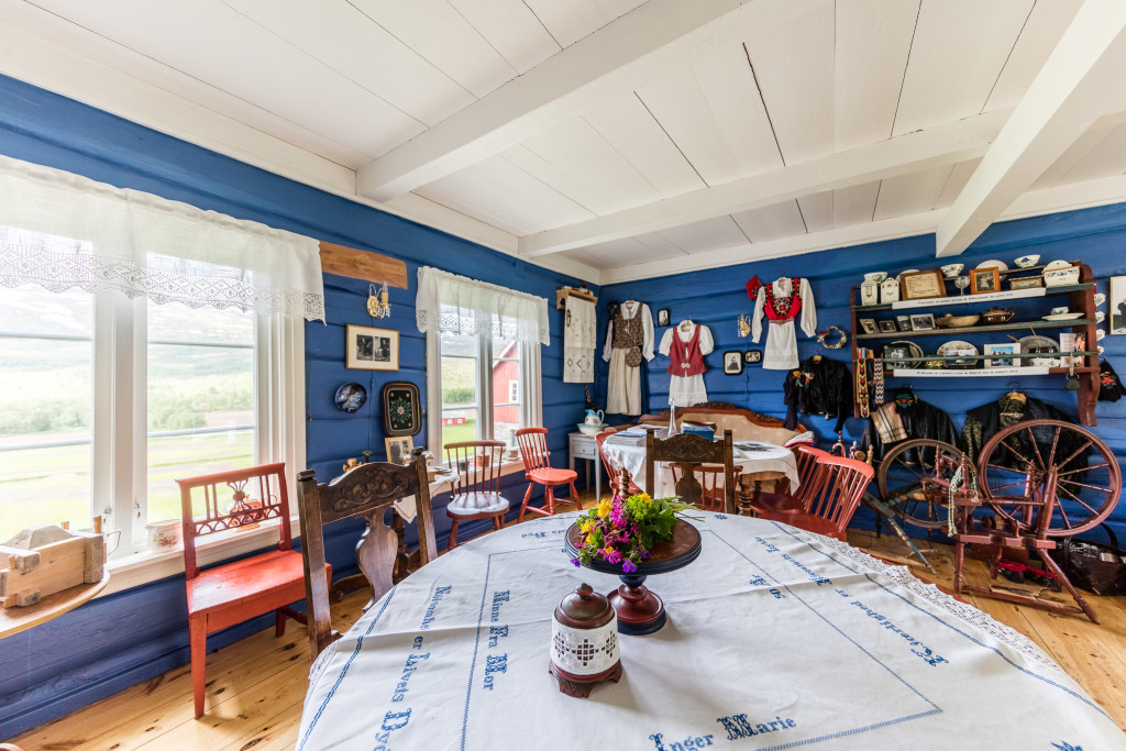 Blåstoggo, historisk utstilling.