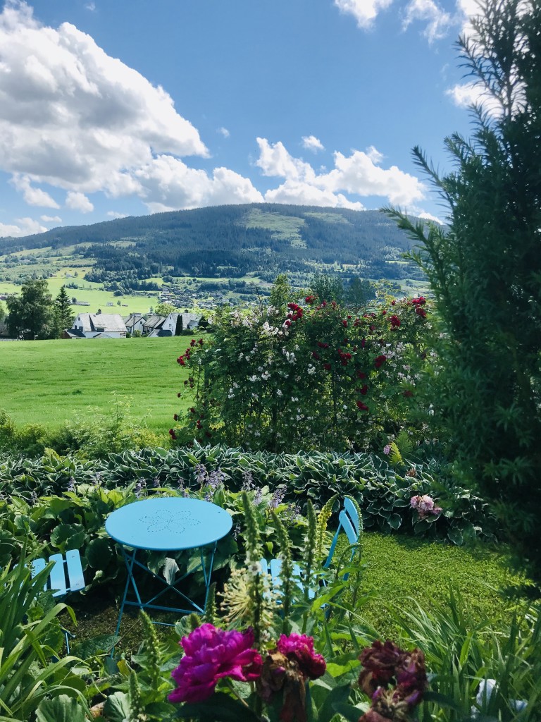 Enjoy the view from the garden.