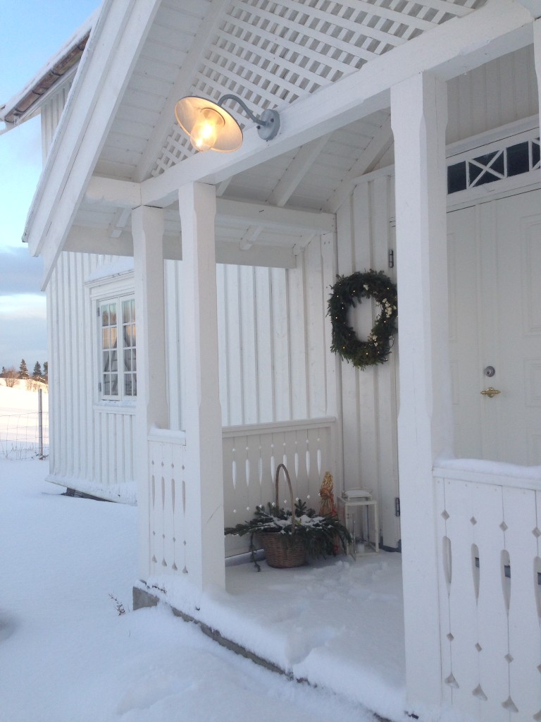 Pyntet til jul og julebord.