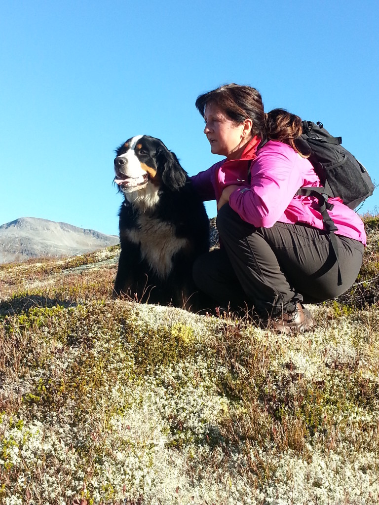 Ut på tur med berneren Bella
