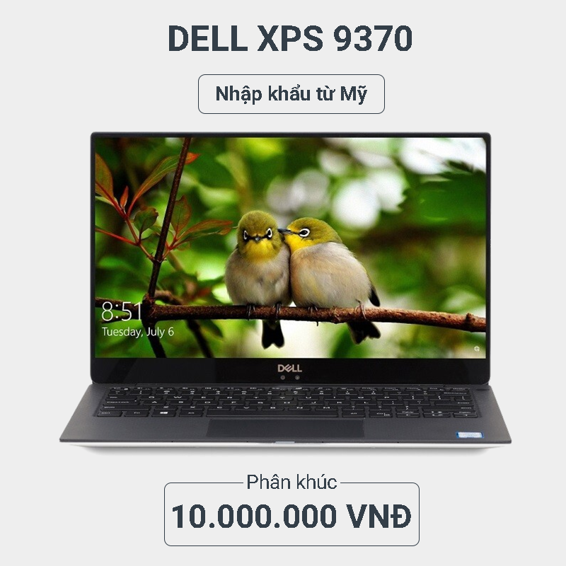 Dell XPS 9370 gia re - Laptop van phong cao cap Dell XPS 9370 gia re - Laptop van phong cao cap