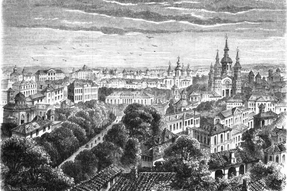 גבעת המטרופולין ב-1859, איור מתוך 'לה מונד'