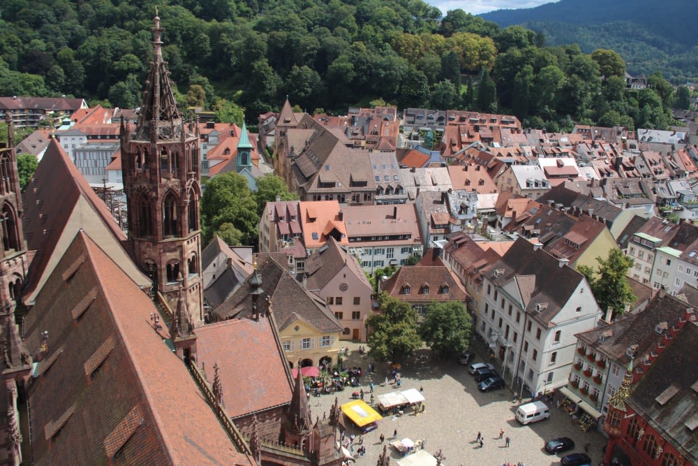 פרָייבּוּרג - מבט מצריח הקתדרלה