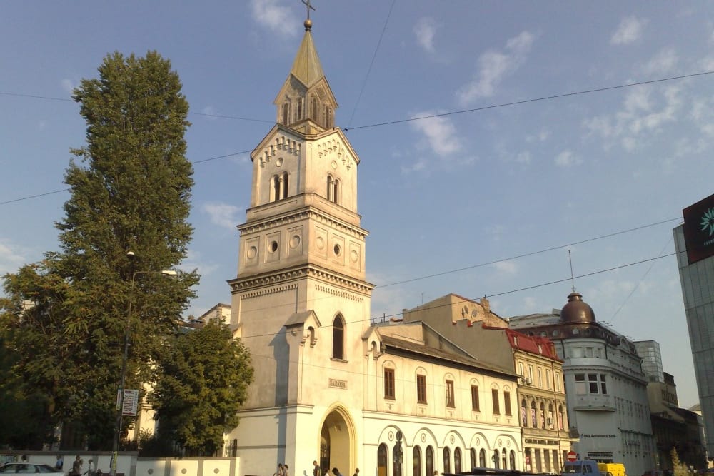 מגדל הפעמונים הגבוה בכנסיית בָּרָצְיָה