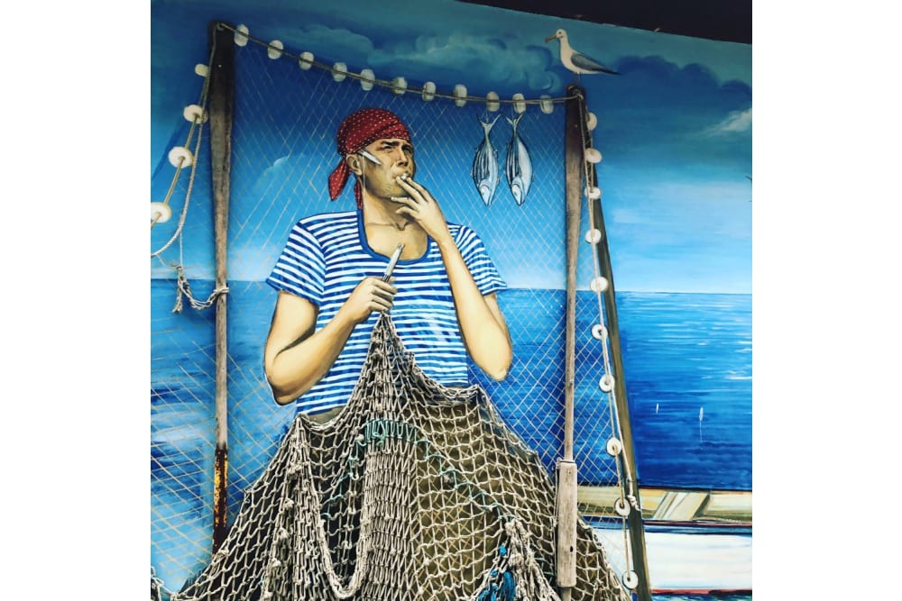 ציור הקיר המפורסם של מסעדת Stariya Kavak