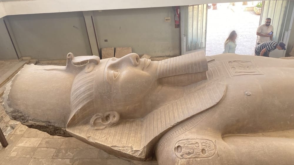 פסל רעמסס השני - פנים