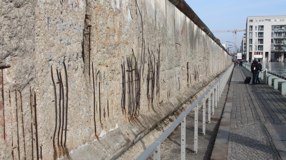 חומת ברלין ליד הטופוגרפיה של הטרור