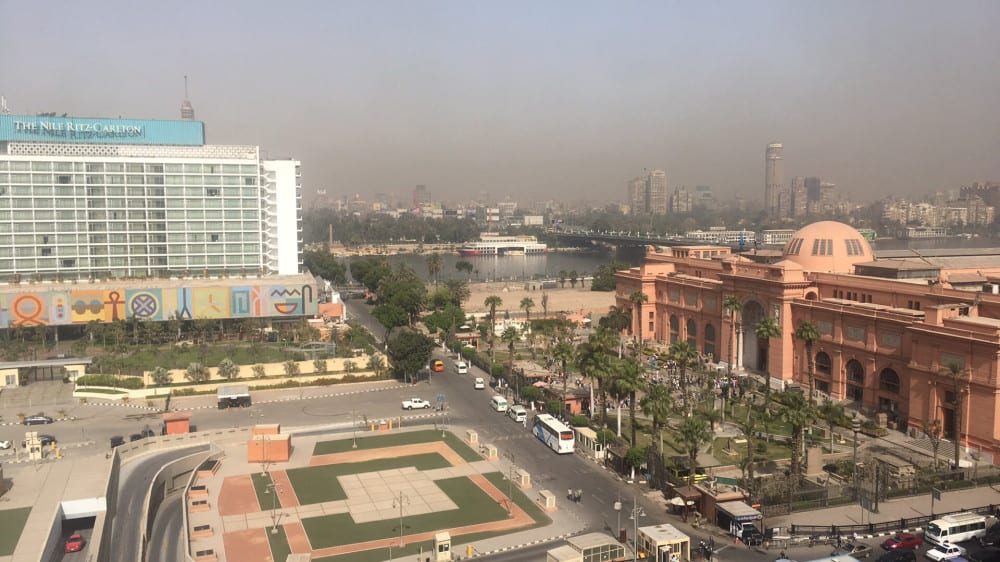 נוף מתוך חדר במלון קליאופטרה