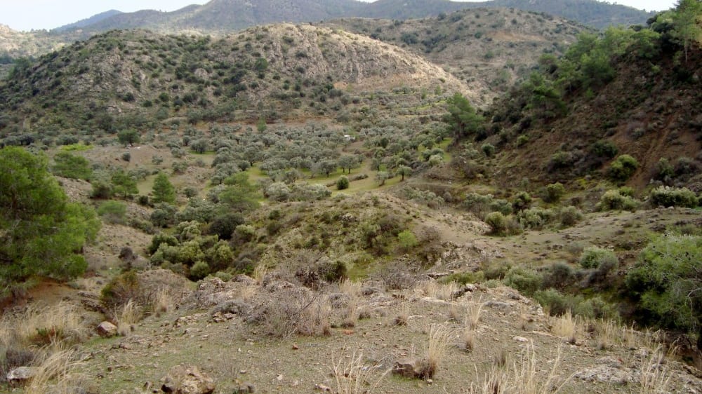 הרי הטרוֹדוֹס ליד הכפר ליתרוֹדוֹנטאס
