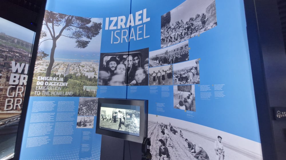 תצוגה במוזיאון ההגירה - העלייה מפולין לישראל